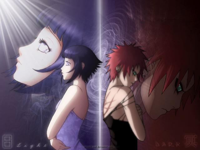 Gaara a Hinata (Dark x Light)